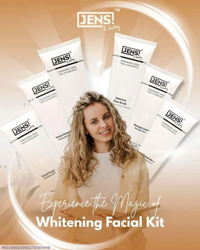 Whitening And Brightening Facial Kit - 6 Pcs Smooth Cream for All Skin Types - 200ml